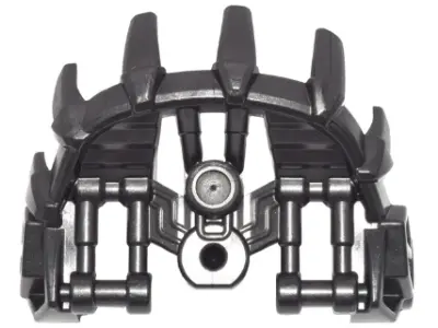 Pearl Dark Gray Bionicle Shadow Trap, Half