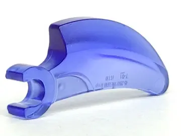 Trans-Purple Barb / Claw / Horn / Tooth with Clip, Curved