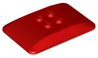 Red Wedge 6 x 4 x 2/3 Quad Curved