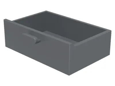 Dark Bluish Gray Container, Cupboard 2 x 3 Drawer