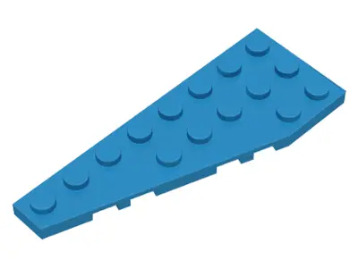 Dark Azure Wedge, Plate 8 x 3 Pentagonal Left