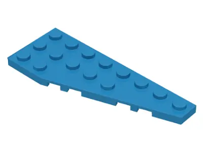 Dark Azure Wedge, Plate 8 x 3 Pentagonal Right