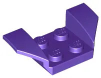 Dark Purple Vehicle, Mudguard 2 x 4 with Flared Wings