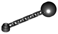 Black Chain with Ball, 5 Links