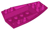Magenta Wedge 6 x 4 Triple Inverted Curved