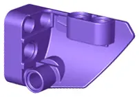 Dark Purple Technic, Panel Fairing # 1 Small Smooth Short, Side A