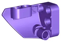 Dark Purple Technic, Panel Fairing # 2 Small Smooth Short, Side B