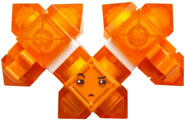 Kryptomite - Orange, Large Crystals, Hands