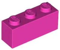 Dark Pink Brick 1 x 3