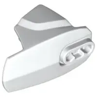 White Hero Factory Armor with Ball Joint Socket - Size 5