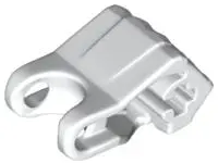 White Hero Factory Fist with Axle Hole - 4 Fingers