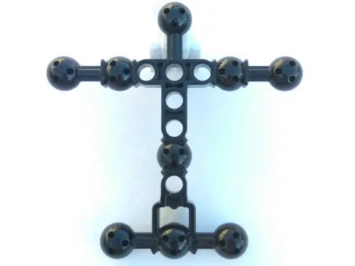 Black Hero Factory Torso, Medium with 9 Ball Joint