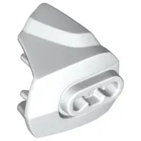 White Hero Factory Armor with Ball Joint Socket - Size 3