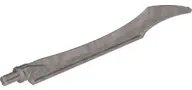 Flat Silver Hero Factory Weapon, Blade with Curved Tip
