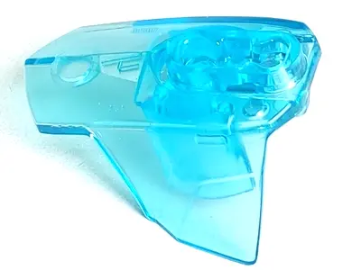 Trans-Light Blue Hero Factory Armor with Ball Joint Socket - Size 4