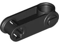 Black Technic, Axle and Pin Connector Perpendicular 3L with Pin Hole