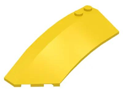 Yellow Wedge 8 x 3 x 2 Open Left