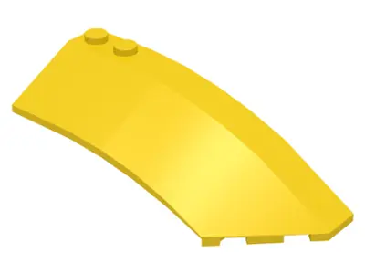 Yellow Wedge 8 x 3 x 2 Open Right
