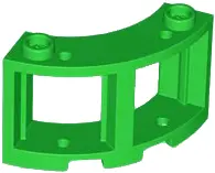 Green Window 3 x 3 x 2 Round Corner