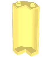 Light Yellow Panel 2 x 2 x 5 Corner Wall
