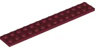 Dark Red Plate 2 x 14