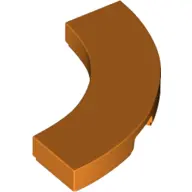 Orange Tile, Round Corner 3 x 3 Macaroni