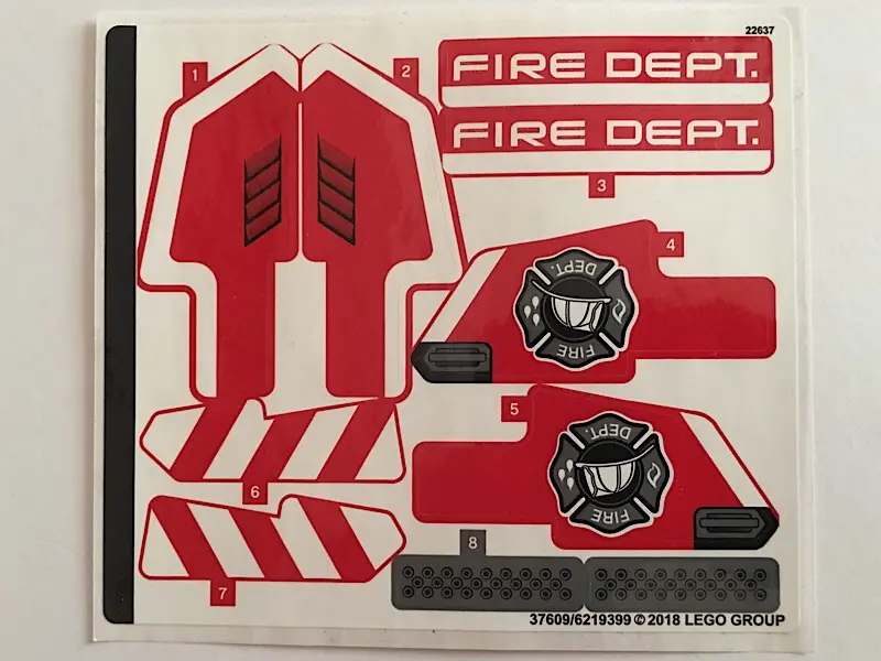 Sticker Sheet for Set 42075 - (37609/6219399)