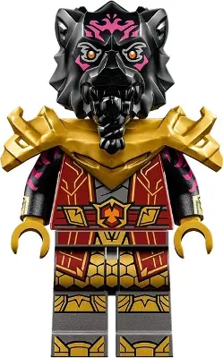 Lord Ras - Dark Red Robe, Pearl Gold Shoulder Armor