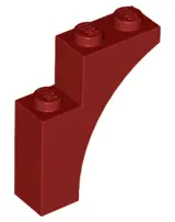 Dark Red Arch 1 x 3 x 3