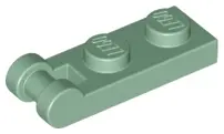 Sand Green Plate, Modified 1 x 2 with Bar Handle on End