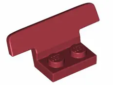 Dark Red Vehicle, Spoiler 1 x 4 on 1 x 2 Base
