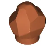 Dark Orange Rock 1 1/3 x 1 1/3 x 1