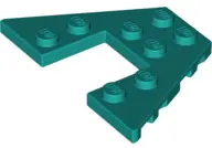 Dark Turquoise Wedge, Plate 4 x 6