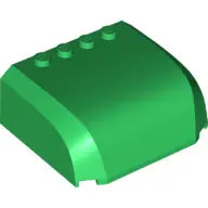 Green Windscreen 5 x 6 x 2 Curved Top Canopy with 4 Studs