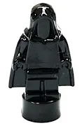 Black Minifigure, Utensil Statuette / Trophy with Cape and Hood