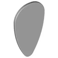 Light Bluish Gray Minifigure, Shield Oval