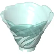 Light Aqua Tornado of Spinjitzu Narrow with Molded Trans-Light Blue Top Pattern
