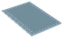 Sand Blue Tile, Modified 10 x 16 with Studs on Edges and Bar Handles