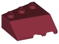 Dark Red Wedge 3 x 3 Sloped Left
