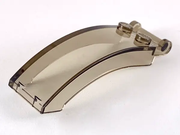 Trans-Brown Windscreen 6 x 2 x 2 with Bar Handle