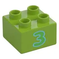 DUPLO BRICK 2X2 "NO. 35"