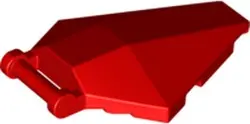 Red Windscreen 6 x 4 x 1 Hexagonal with Bar Handle