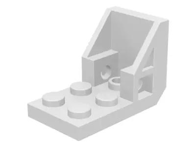 White Bracket 3 x 2 - 2 x 2 Inverted (Space Seat)