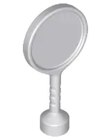 Light Bluish Gray Duplo Utensil Round Sign with Handle