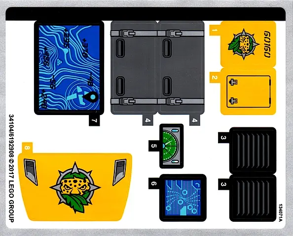 Sticker Sheet for Set 60160 - (34104/6192908)