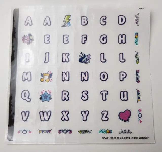 Sticker Sheet for Set 40360 - (50421/6257521)