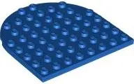 Blue Plate, Round 8 x 8 Rounded End
