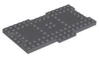 Dark Bluish Gray Brick, Modified 8 x 16 x 2/3 with 1 x 4 Indentations and 1 x 4 Plate