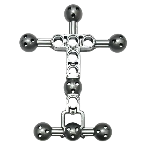 Flat Silver Hero Factory Torso, Small with 7 Ball Joint