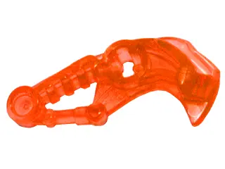 Trans-Neon Orange Bionicle Head Connector Block Eye/Brain Stalk (Toa Okoto)
